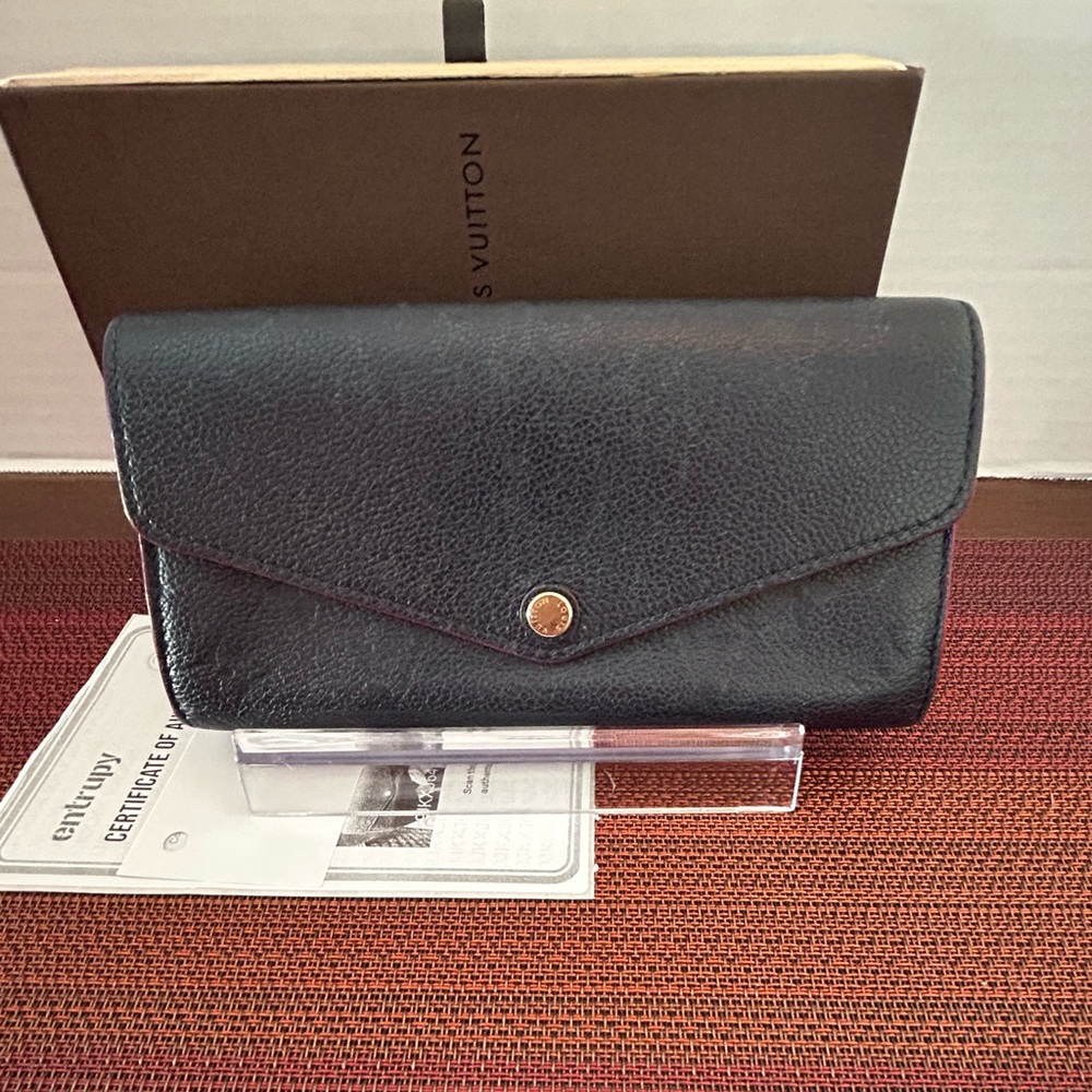 Louis Vuitton Sarah Mono Empreinte leather wallet - Marine Rouge